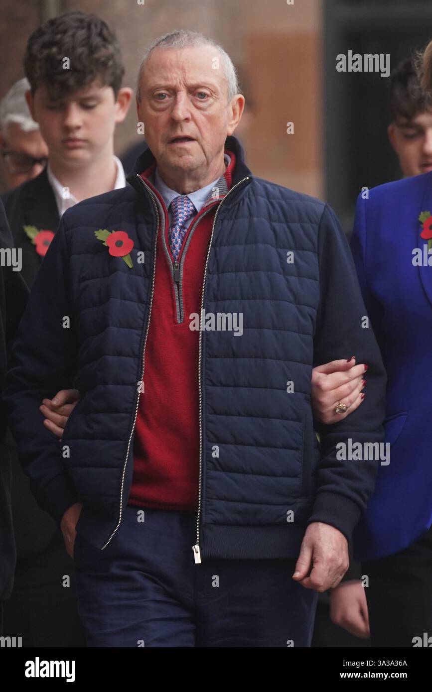 Patrick O'Hara leaves Newcastle Crown Court, in Newcastle, where Sunderland-based GP Dr Thomas Kwan, was sentenced to 31 years and five months after he attempted to murder Mr O'Hara, who was his mother's partner, with a poisoned fake Covid jab whilst disguised as a nurse. Picture date: Wednesday November 6, 2024. Stock Photo