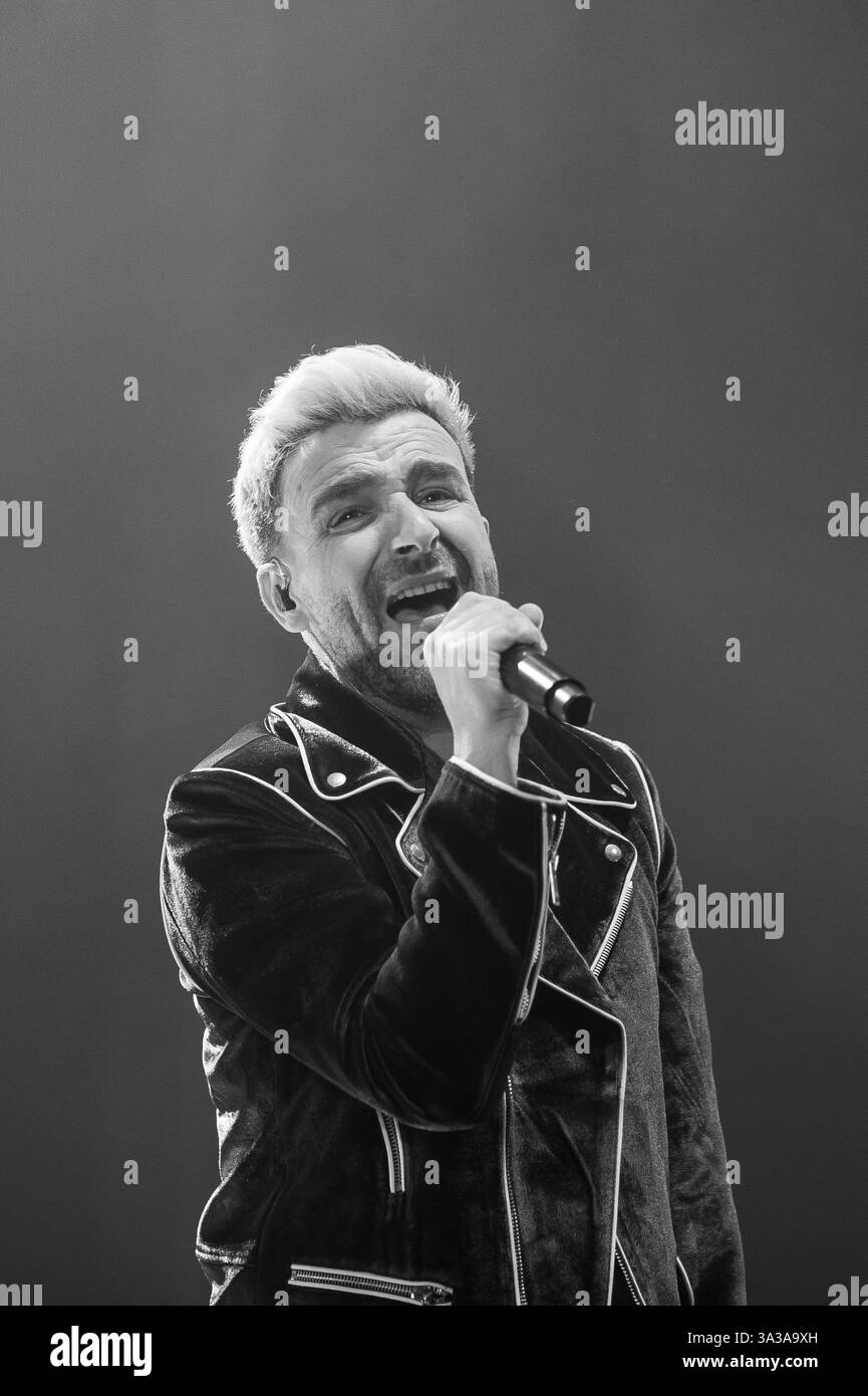 Dieg Singer Concert Singer Diego Cantero of the group Funambulista performs during the ...