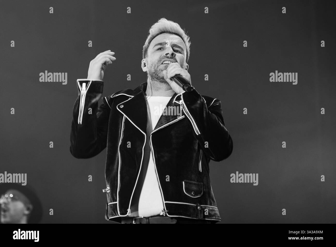 Dieg Singer Concert Singer Diego Cantero of the group Funambulista performs during the ...