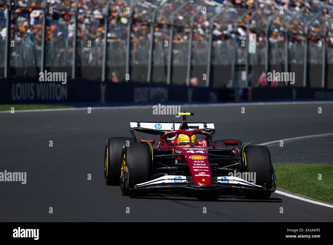 Lewis Hamilton (Scuderia Ferrari HP, 44) im SF25, AUS, Formel 1 Weltmeisterschaft, Luis