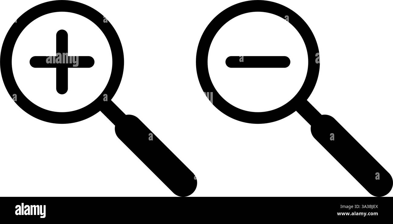 Zoom in out icon pixel art Stock Vector Image & Art - Alamy