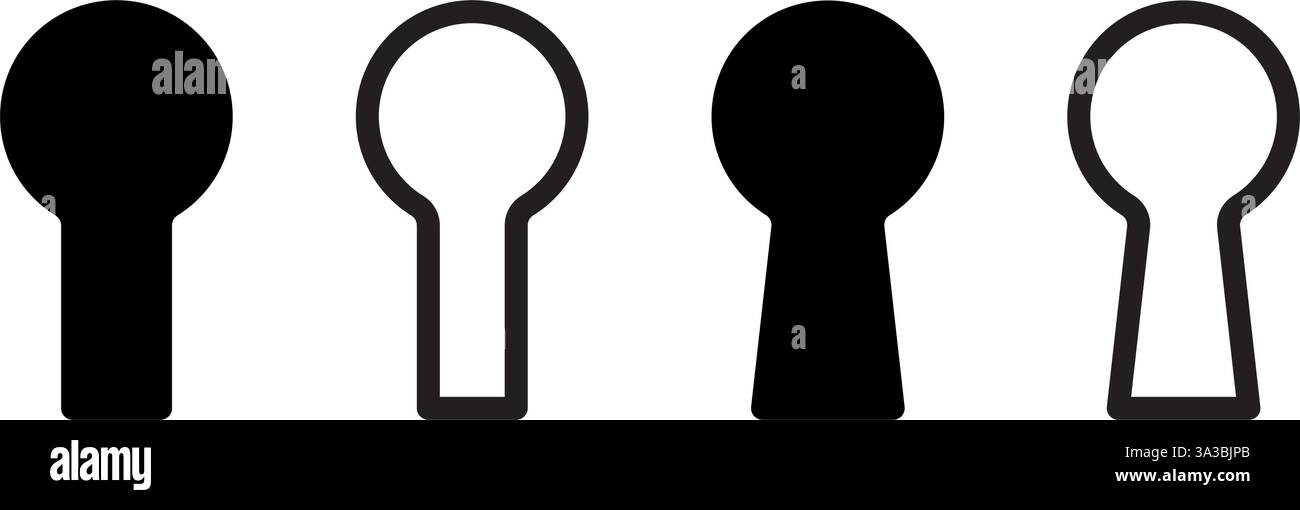 Simple keyhole hi-res stock photography and images - Alamy