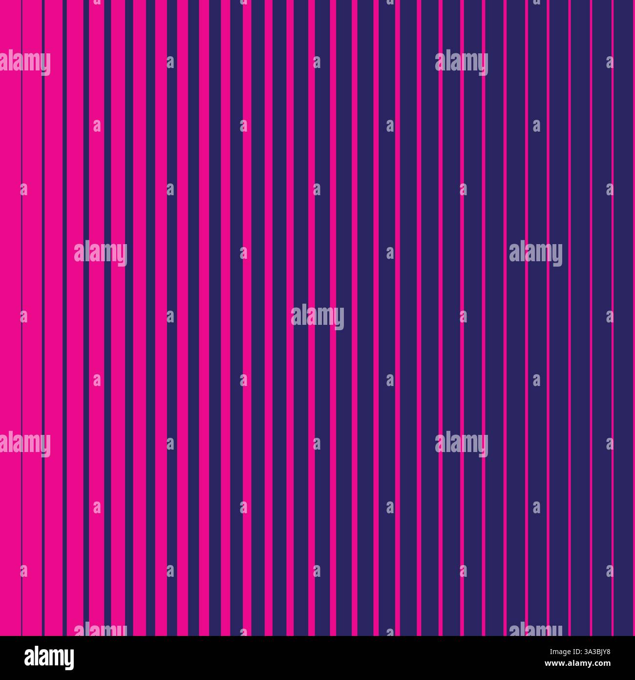 Pink striped geometrical diagonal parallel lines pattern on blue background Stock Vector