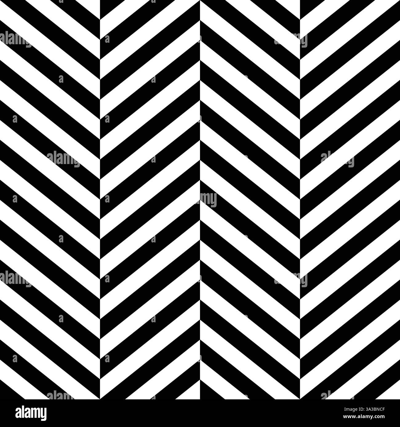 Geomatrical black white diagonal lines seamless background Stock Vector