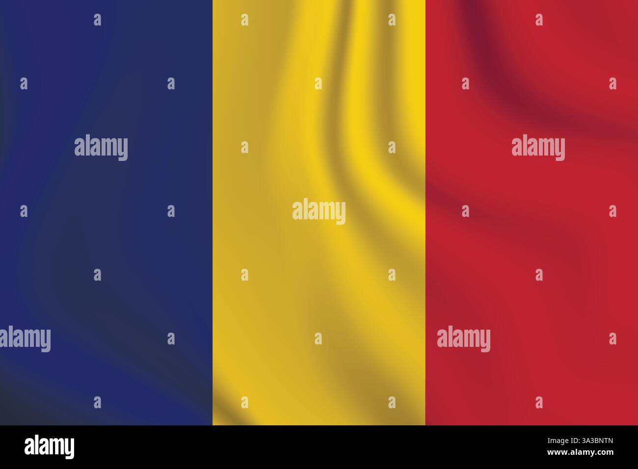 Flag of Romania. Romanian national symbol in official colors. Template ...