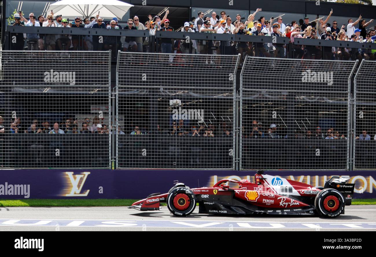 (250315) MELBOURNE, March 15, 2025 (Xinhua) Ferrari