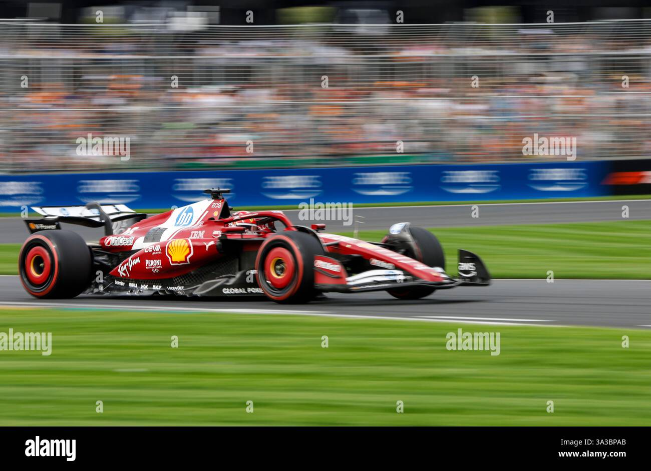 (250315) MELBOURNE, March 15, 2025 (Xinhua) Ferrari