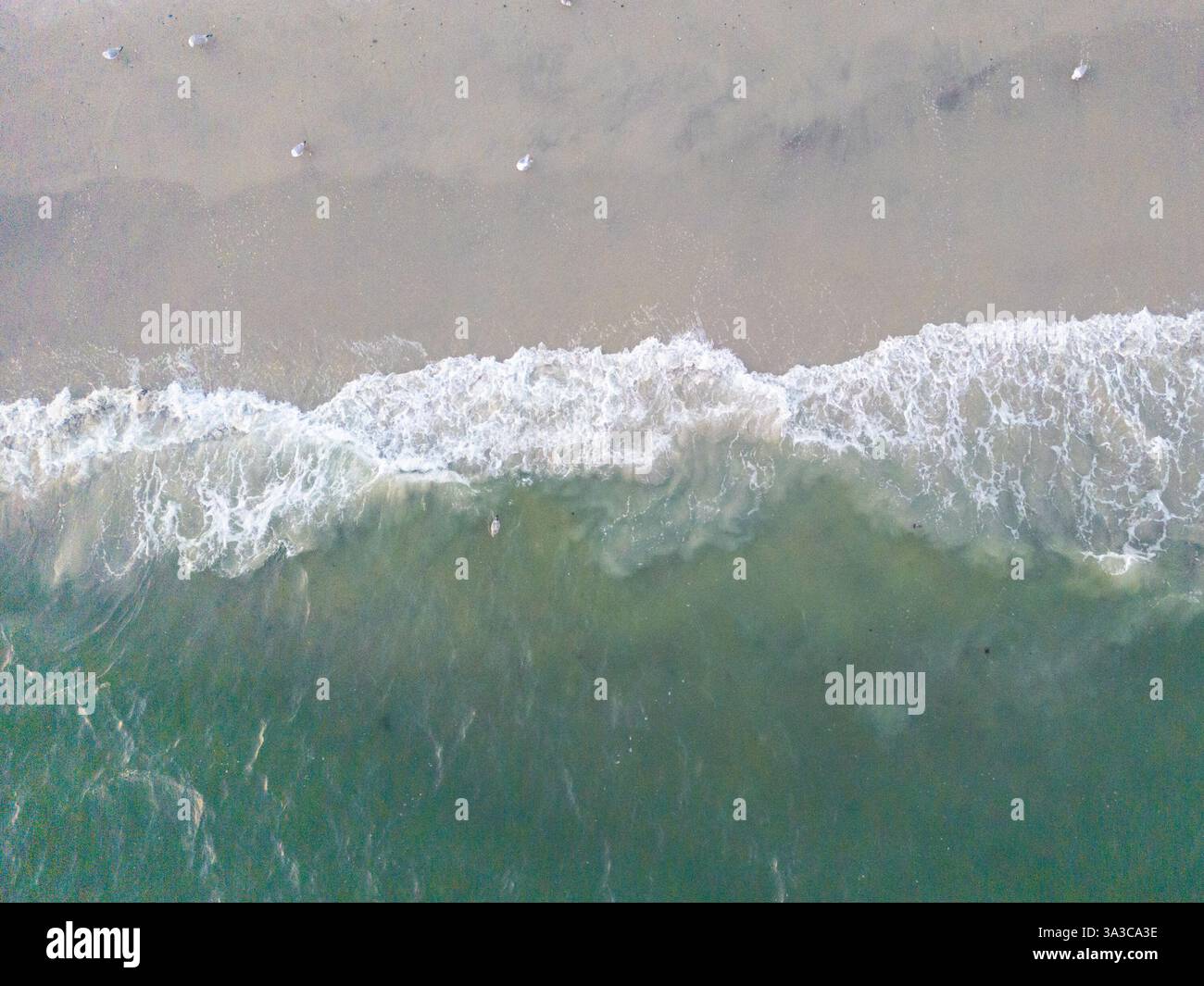 Beach ocean waves from above hi-res stock photography and images - Alamy