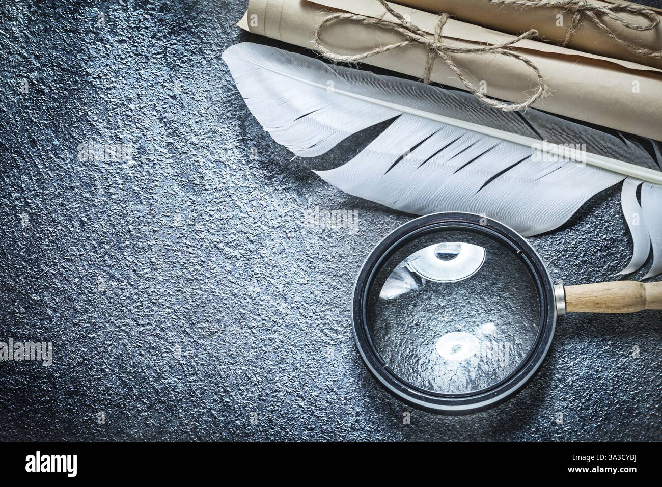 Antique magnifying glass bird hi-res stock photography and images - Alamy