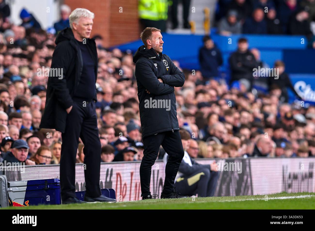 West Ham United manager Graham Potter during the Everton FC v West Ham United FC English Premier