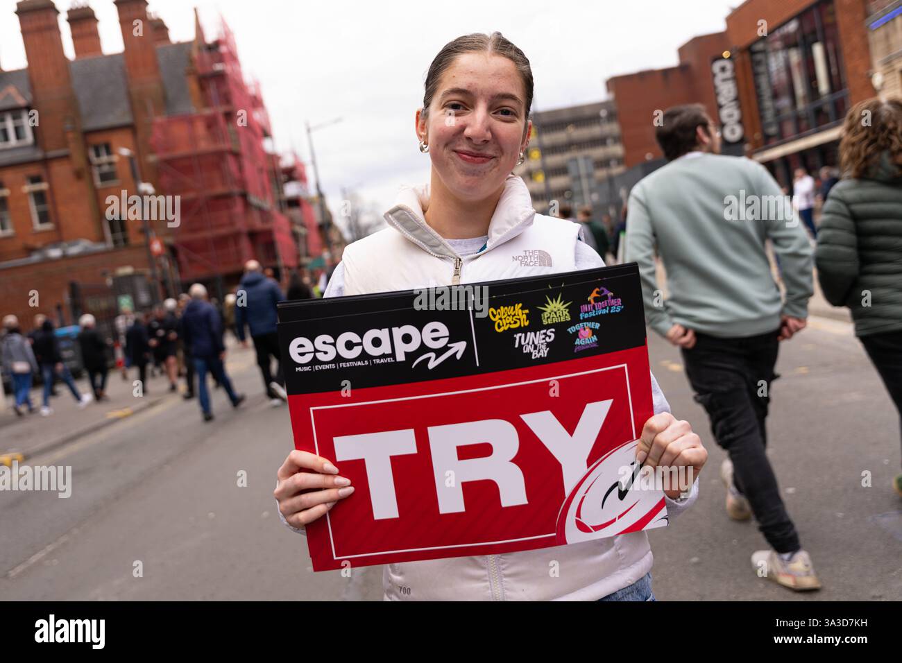 England fans ahead of the 2025 Guinness 6 Nations match Wales vs ...