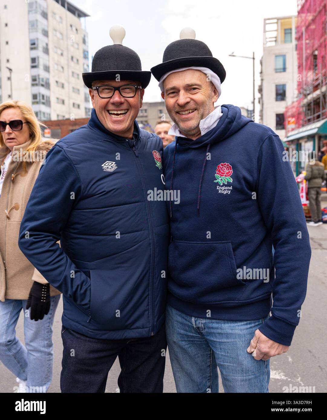 England fans ahead of the 2025 Guinness 6 Nations match Wales vs ...