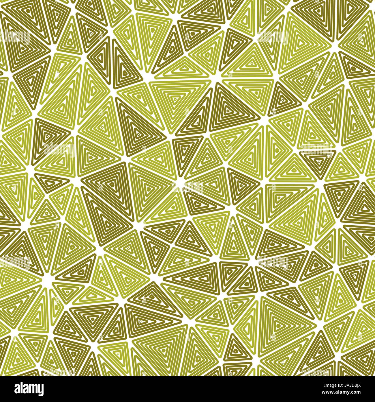 Minimal geometric background. Medium triangles size. Multiple repeated inner triangles. Monotone style. Repeatable pattern. Awesome vector tiles. Stock Vector