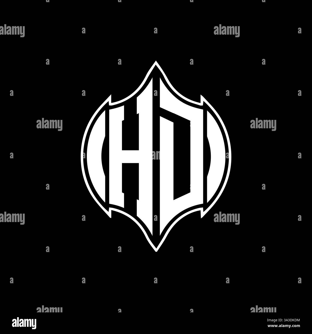 HD Unique modern flat abstract geometric initials vector letter logo design. HD monogram logo. Stock Vector