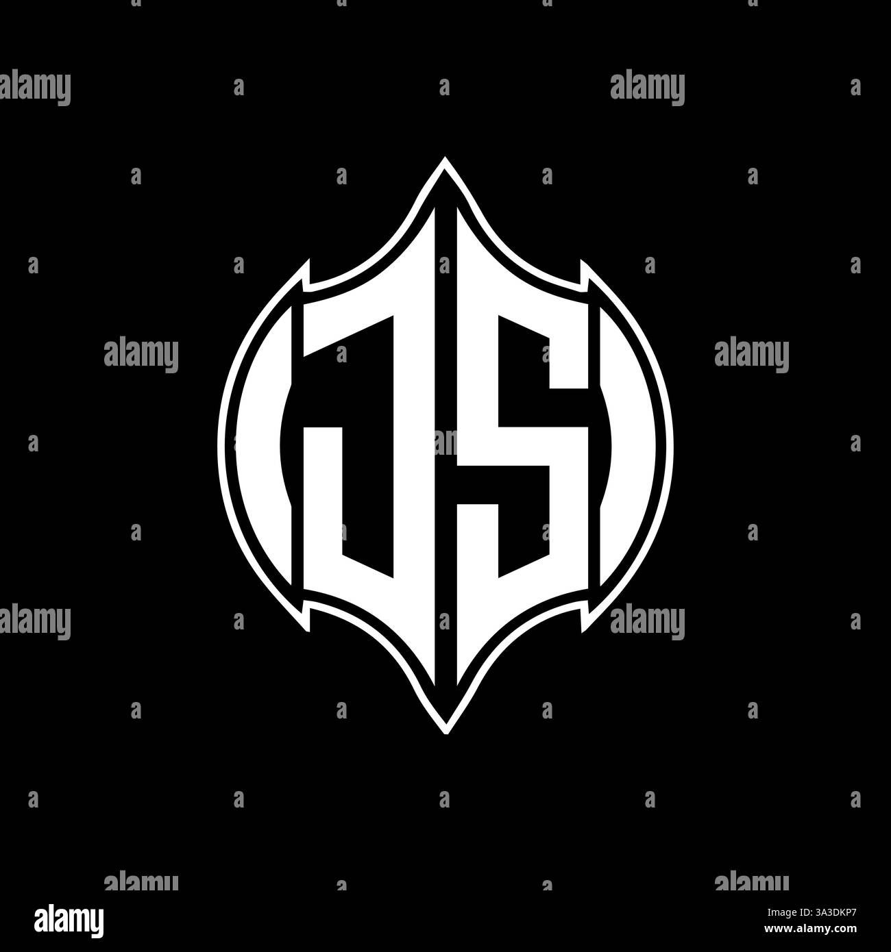 JS Unique modern flat abstract geometric initials vector letter logo design. JS monogram logo. Stock Vector