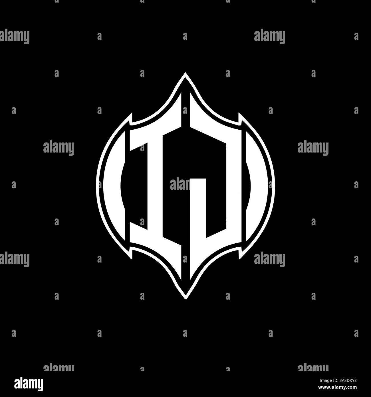 IJ Unique modern flat abstract geometric initials vector letter logo design. IJ monogram logo. Stock Vector