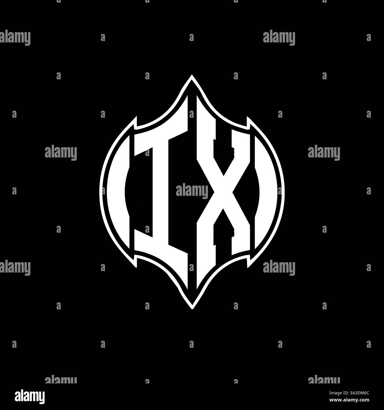 IX Unique modern flat abstract geometric initials vector letter logo design. IX monogram logo. Stock Vector