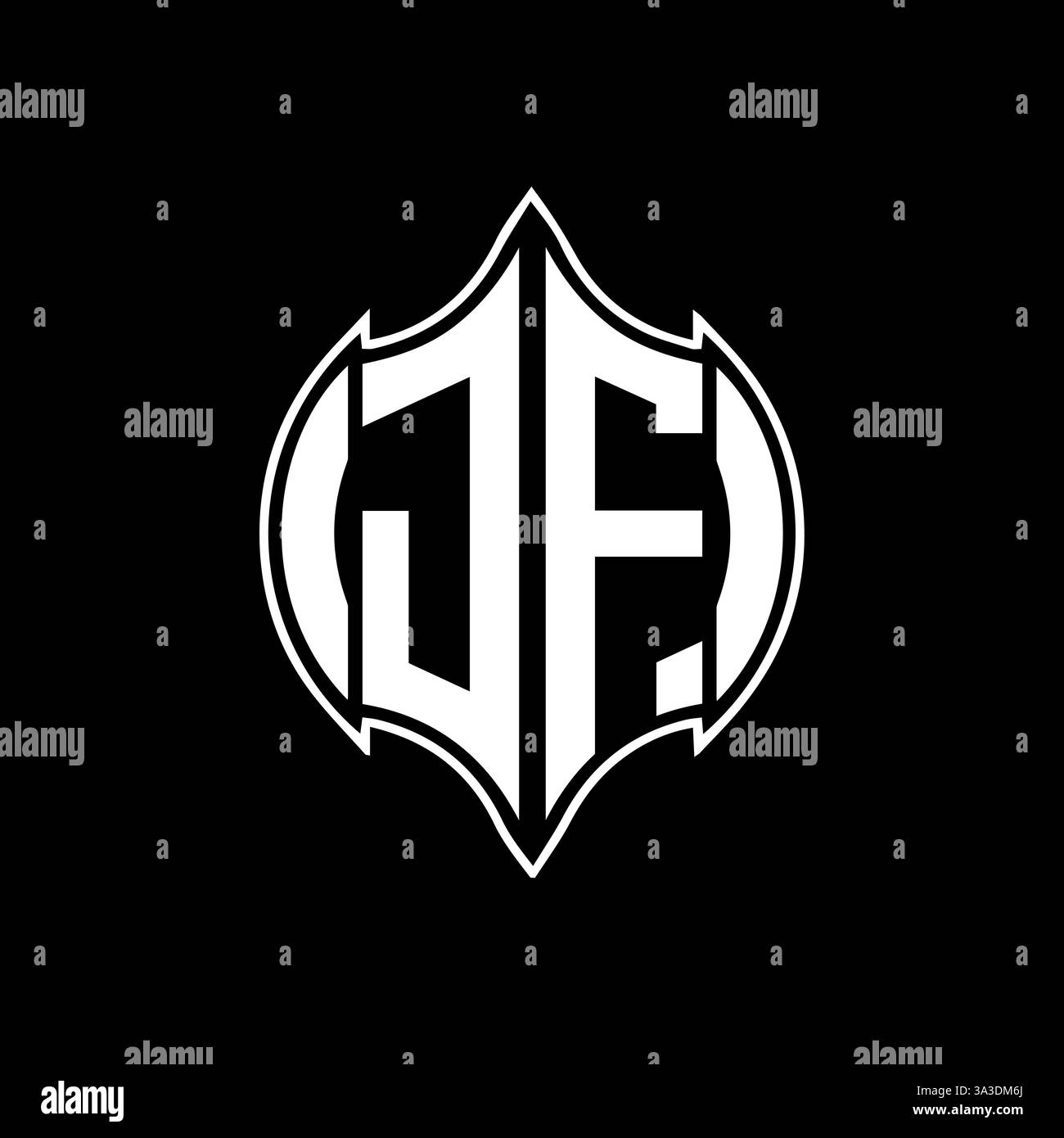 JF Unique modern flat abstract geometric initials vector letter logo design. JF monogram logo. Stock Vector