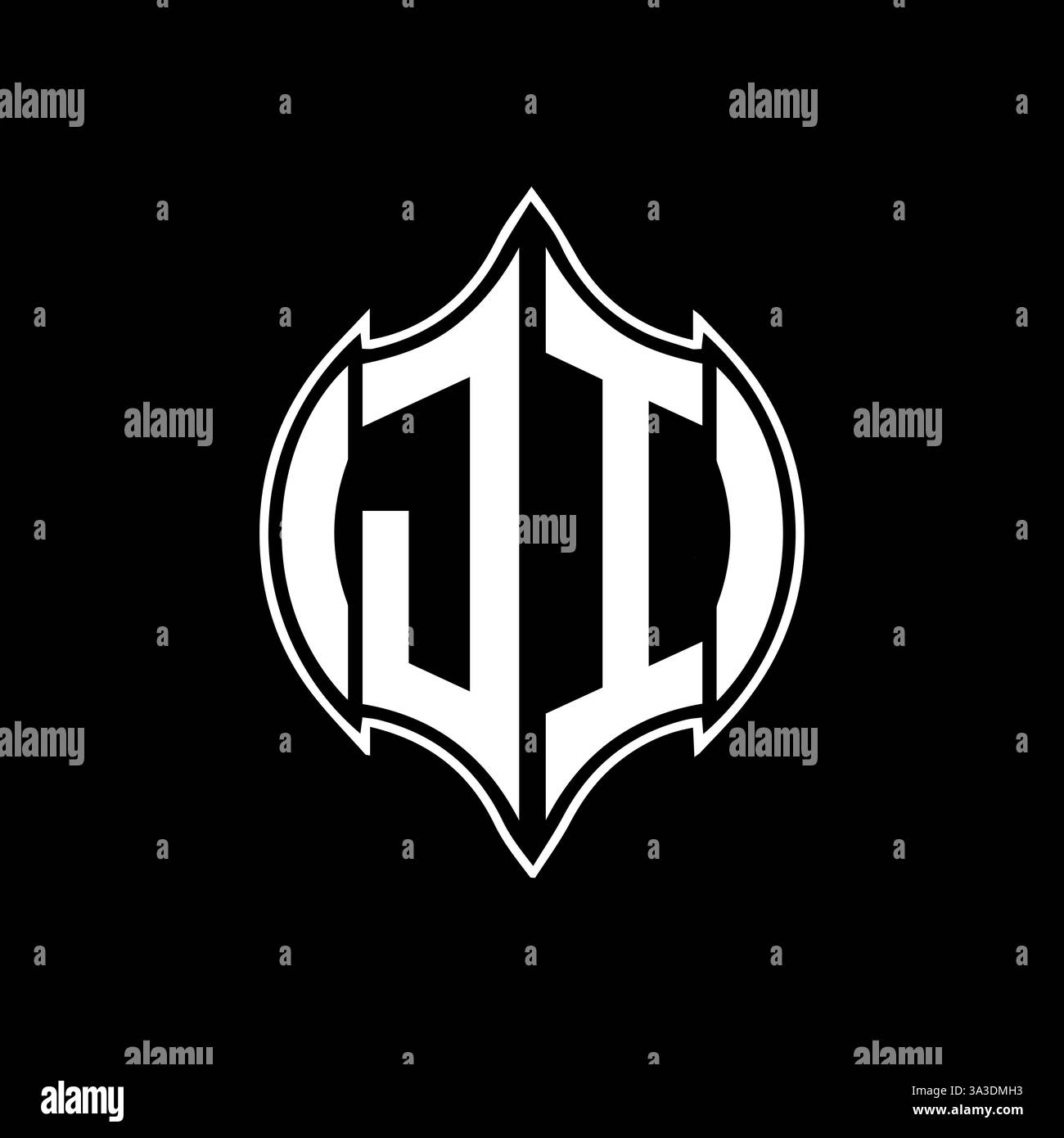 JI Unique modern flat abstract geometric initials vector letter logo design. JI monogram logo. Stock Vector