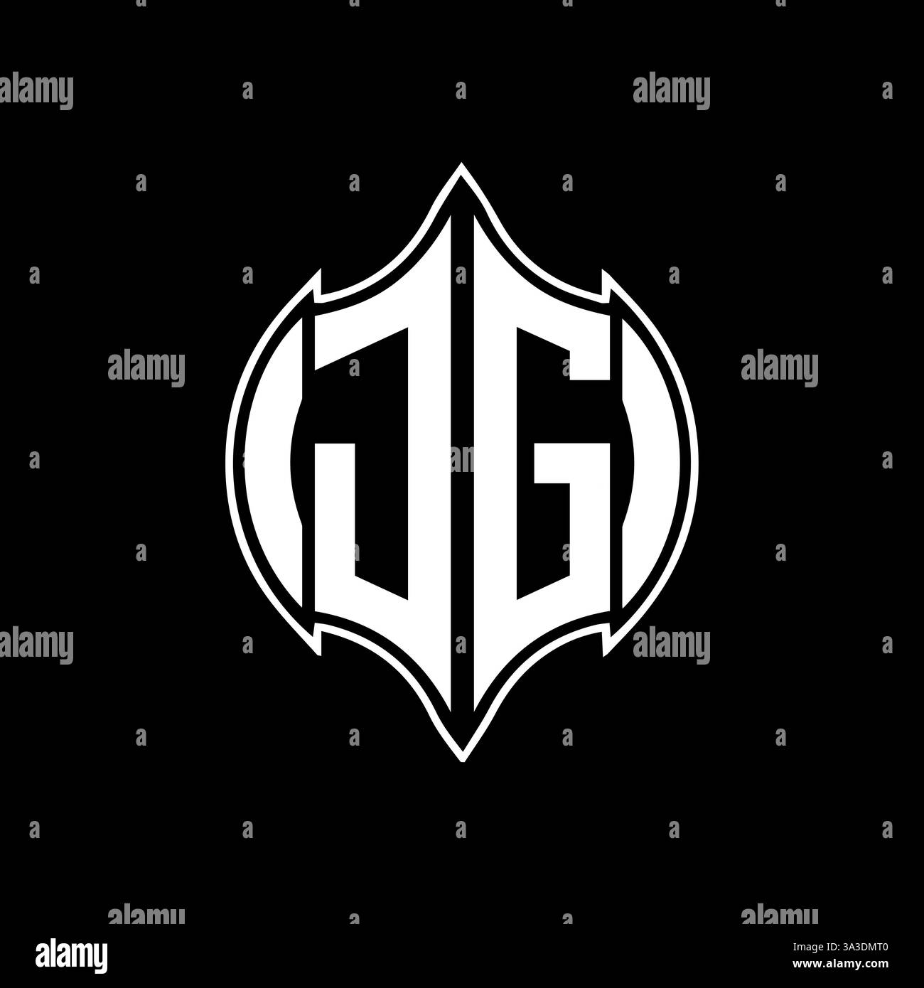 JG Unique modern flat abstract geometric initials vector letter logo design. JG monogram logo. Stock Vector