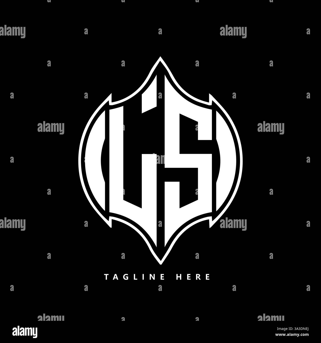 LS Unique modern flat abstract geometric initials vector letter logo design. LS monogram logo. Stock Vector