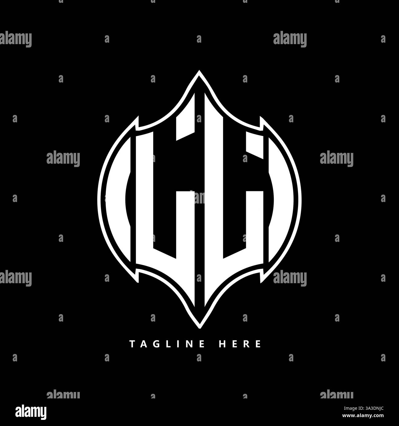 LL Unique modern flat abstract geometric initials vector letter logo design. LL monogram logo. Stock Vector