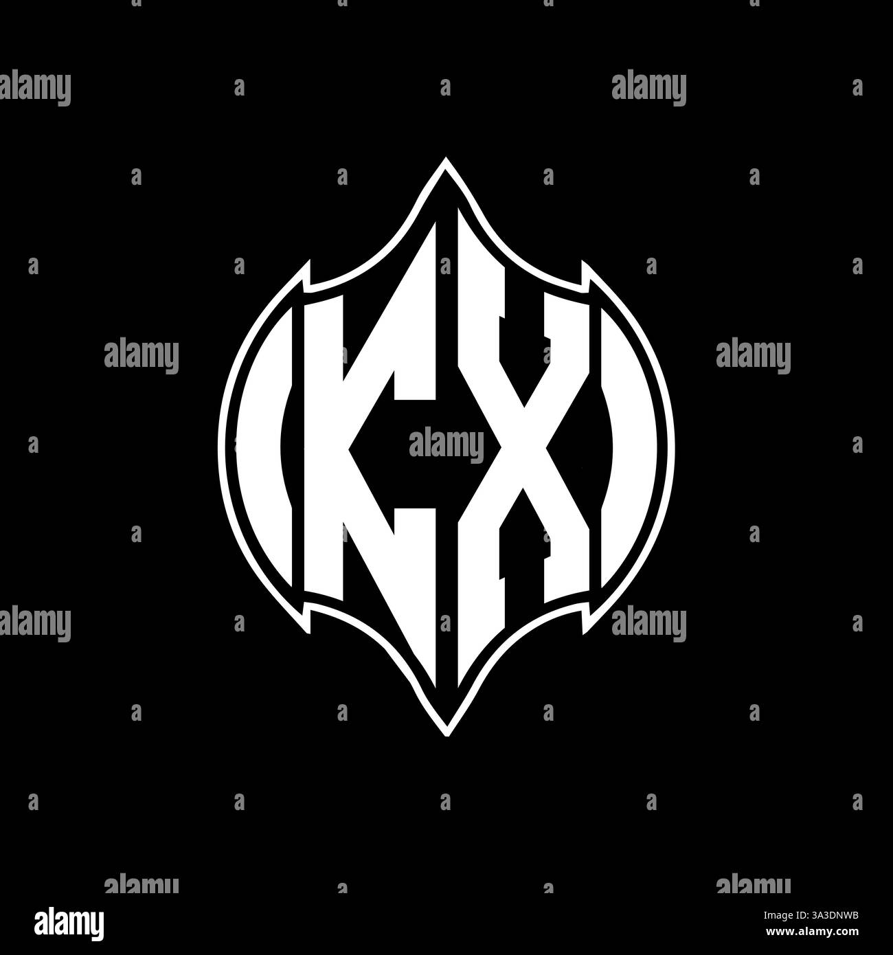 KX Unique modern flat abstract geometric initials vector letter logo design. KX monogram logo. Stock Vector