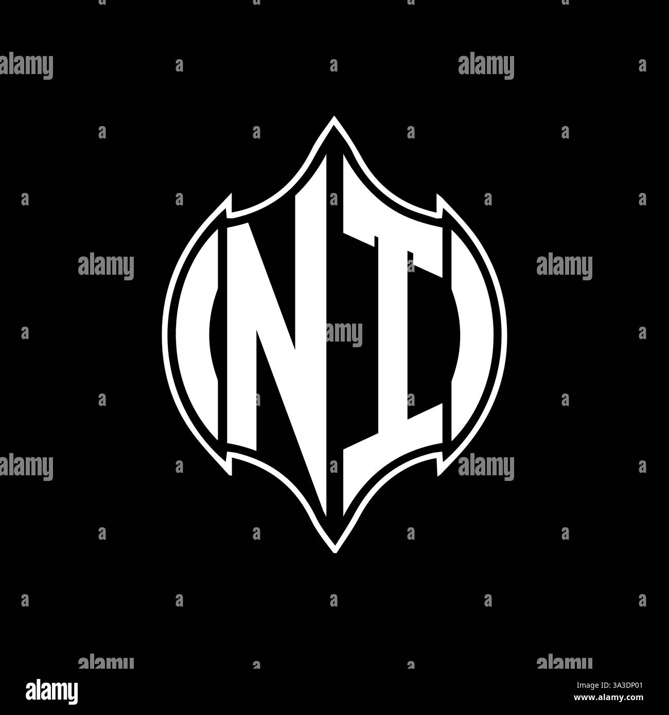 NT Unique modern flat abstract geometric initials vector letter logo design. NT monogram logo. Stock Vector