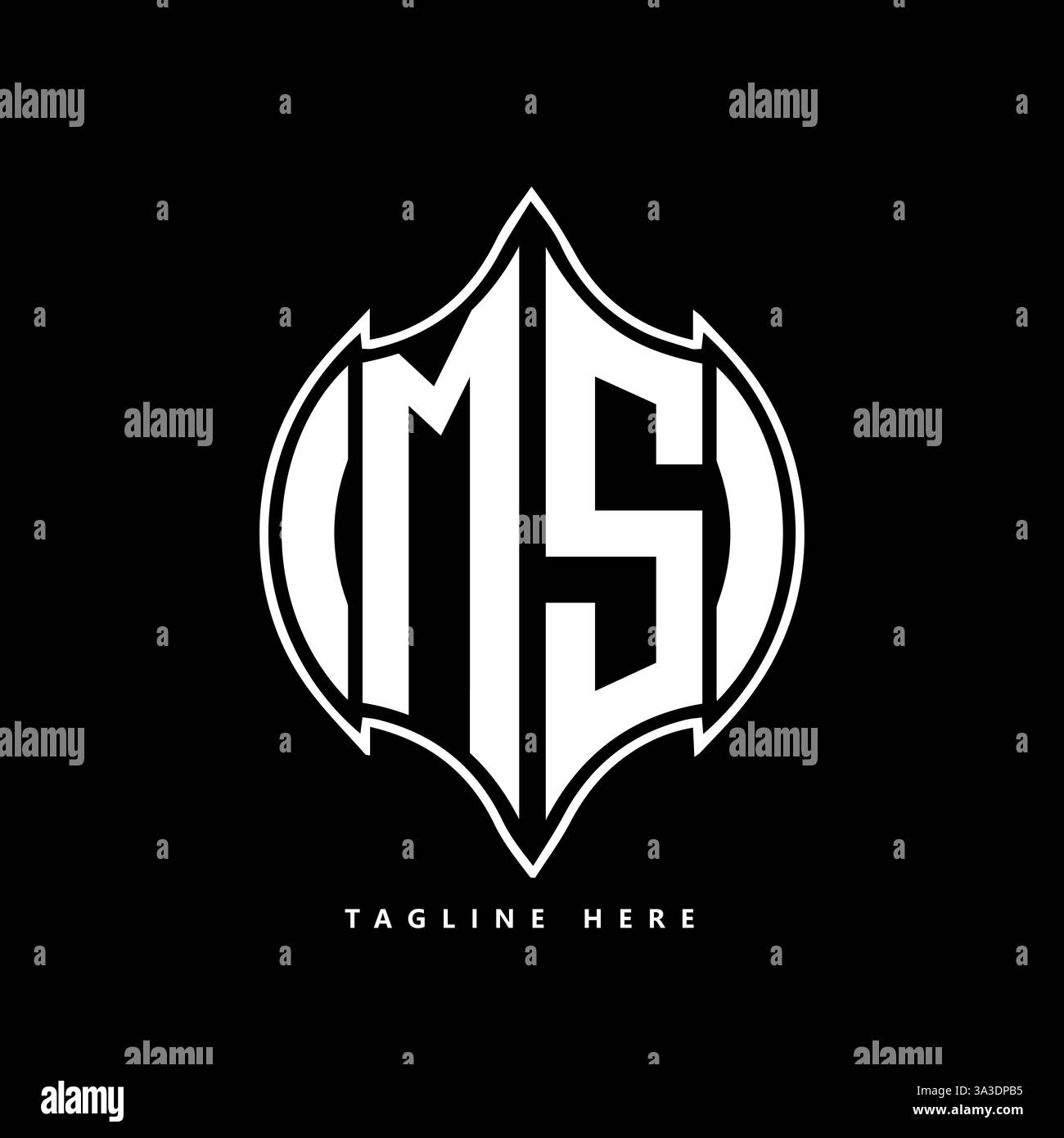 MS Unique modern flat abstract geometric initials vector letter logo design. MS monogram logo. Stock Vector