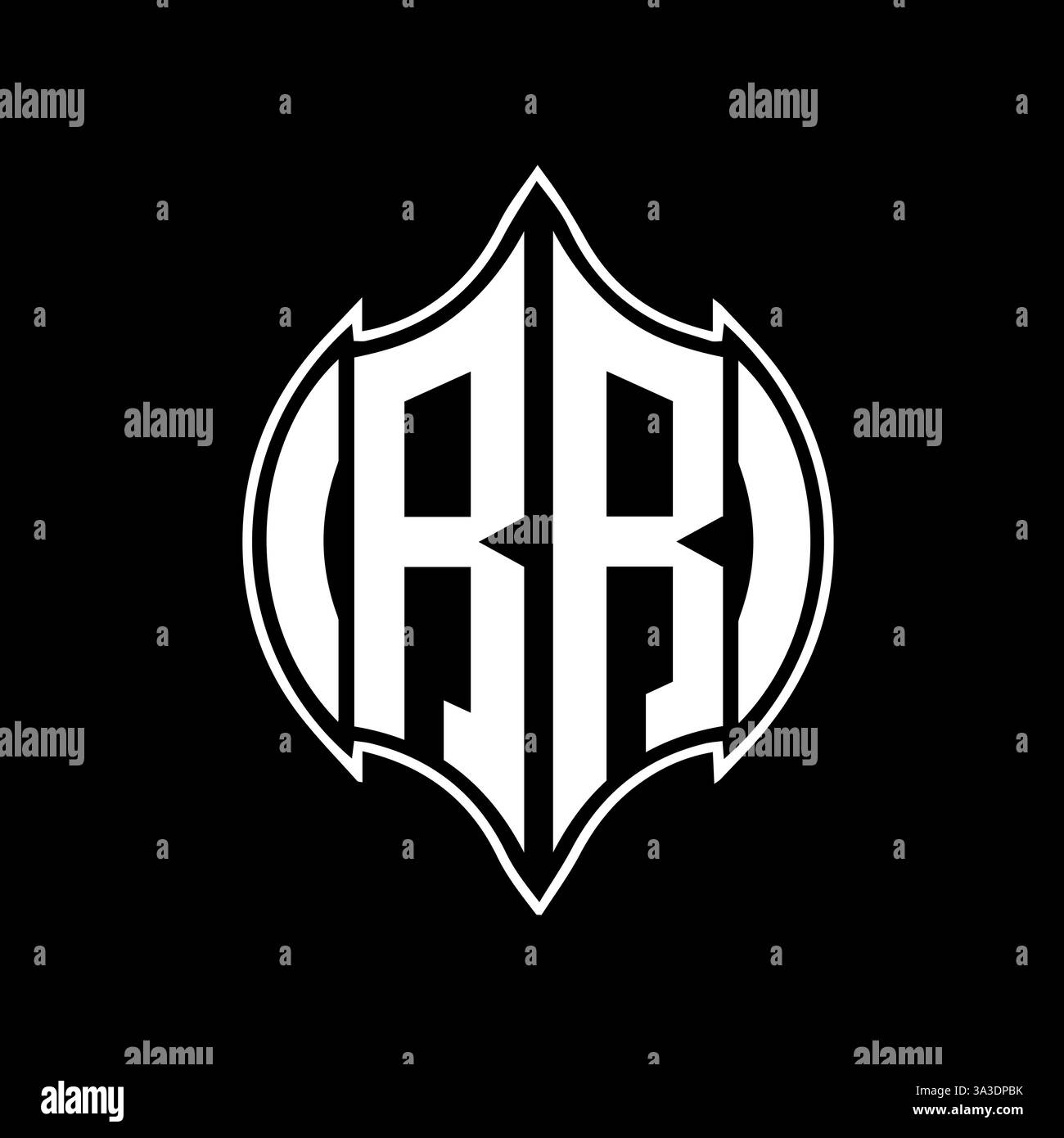 RR Unique modern flat abstract geometric initials vector letter logo design. RR monogram logo. Stock Vector