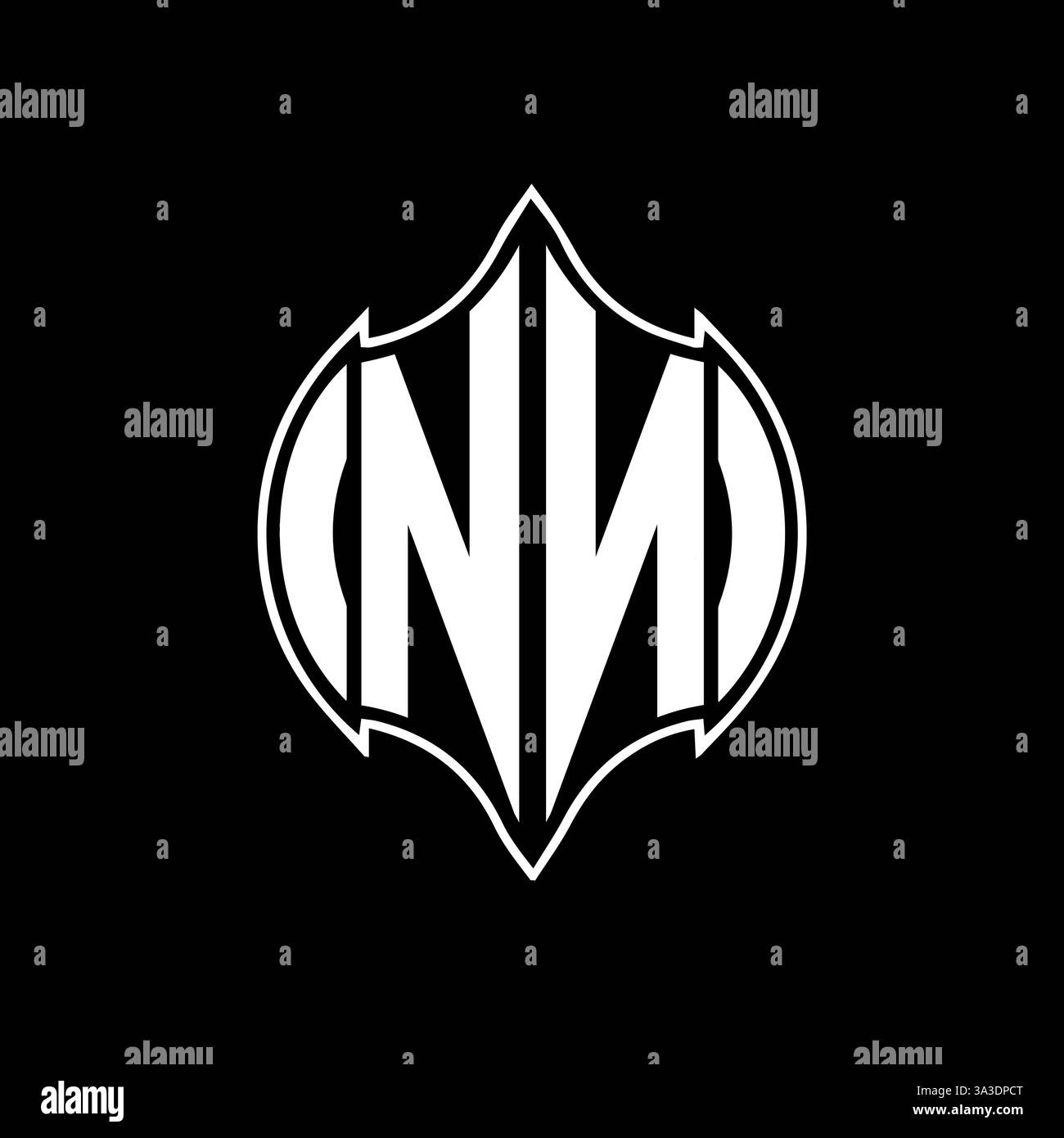 NN Unique modern flat abstract geometric initials vector letter logo design. NN monogram logo. Stock Vector