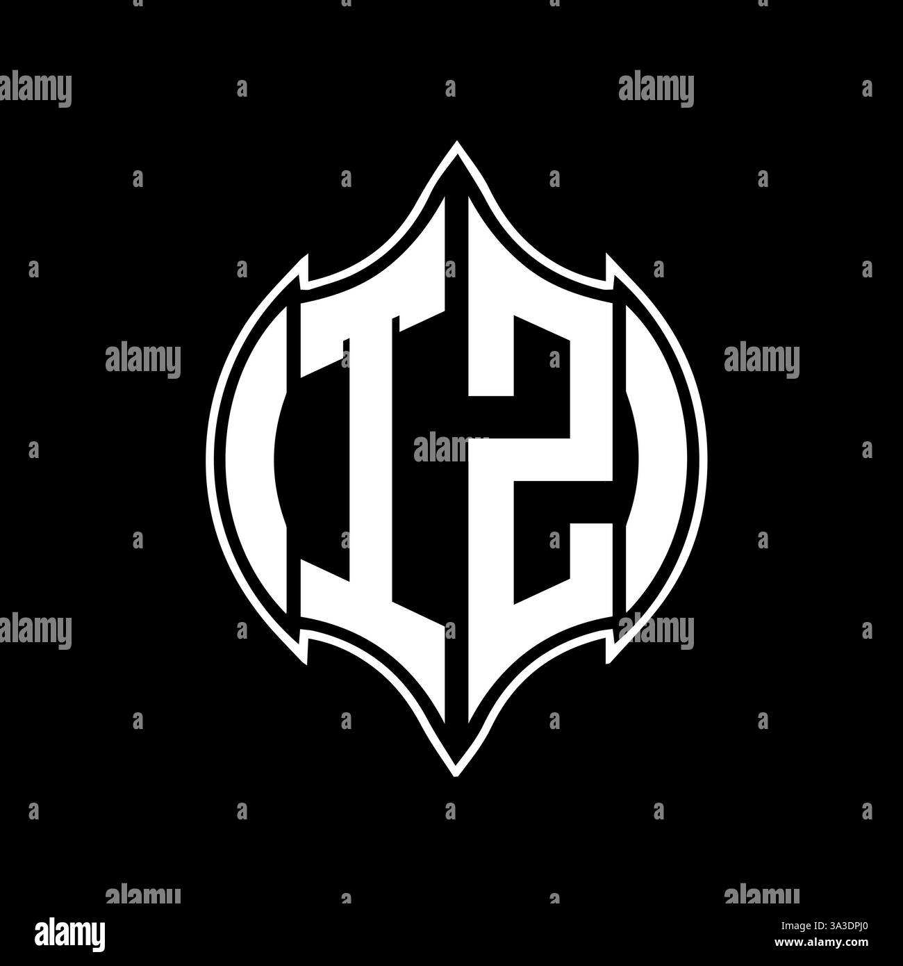 TZ Unique modern flat abstract geometric initials vector letter logo design. TZ monogram logo. Stock Vector