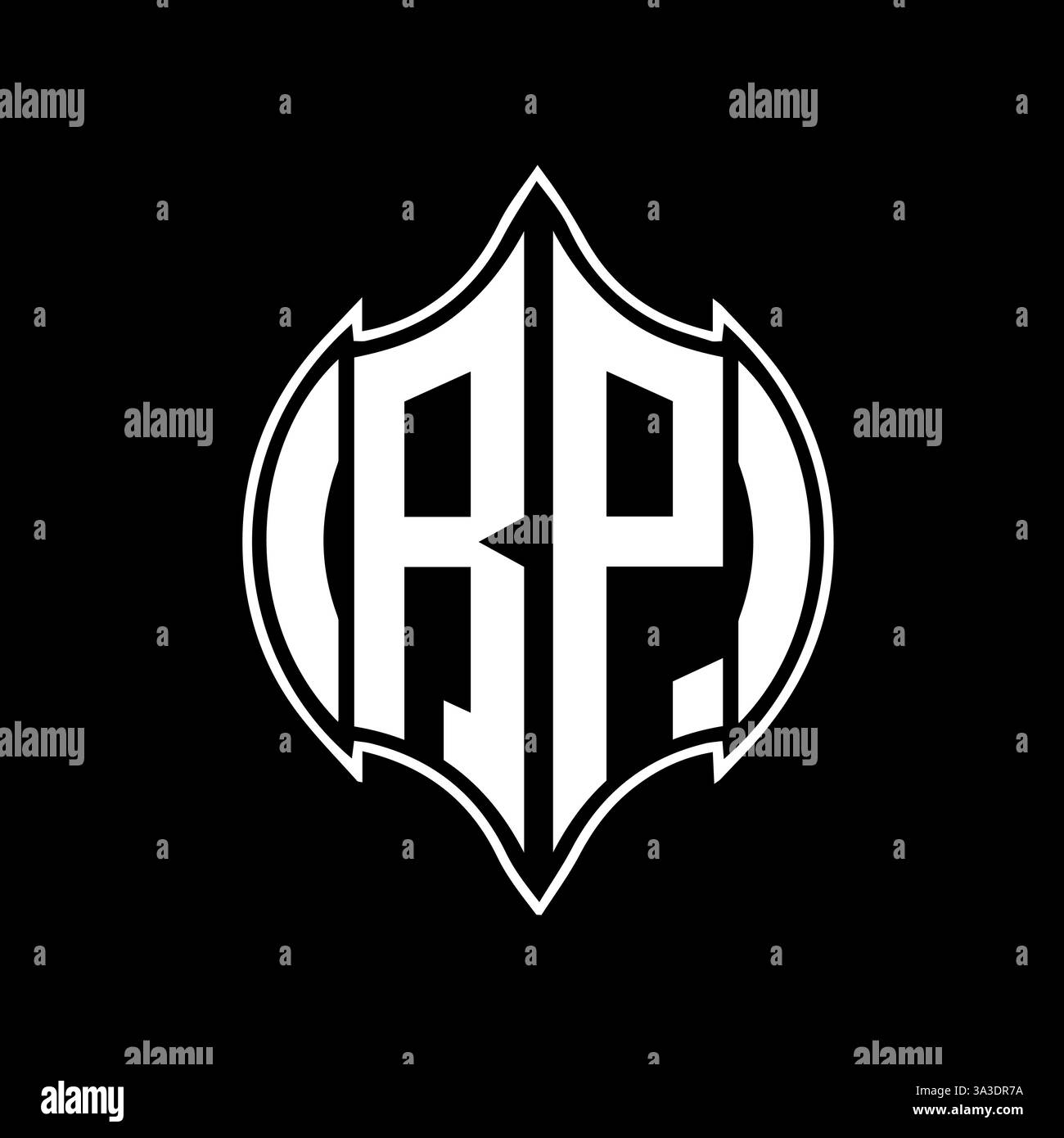 RB Unique modern flat abstract geometric initials vector letter logo design. RB monogram logo. Stock Vector