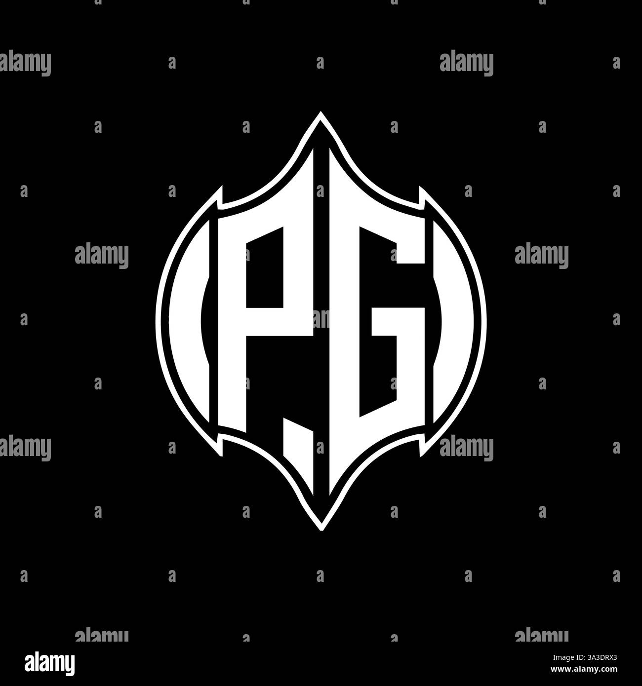 PG Unique modern flat abstract geometric initials vector letter logo design. PG monogram logo. Stock Vector