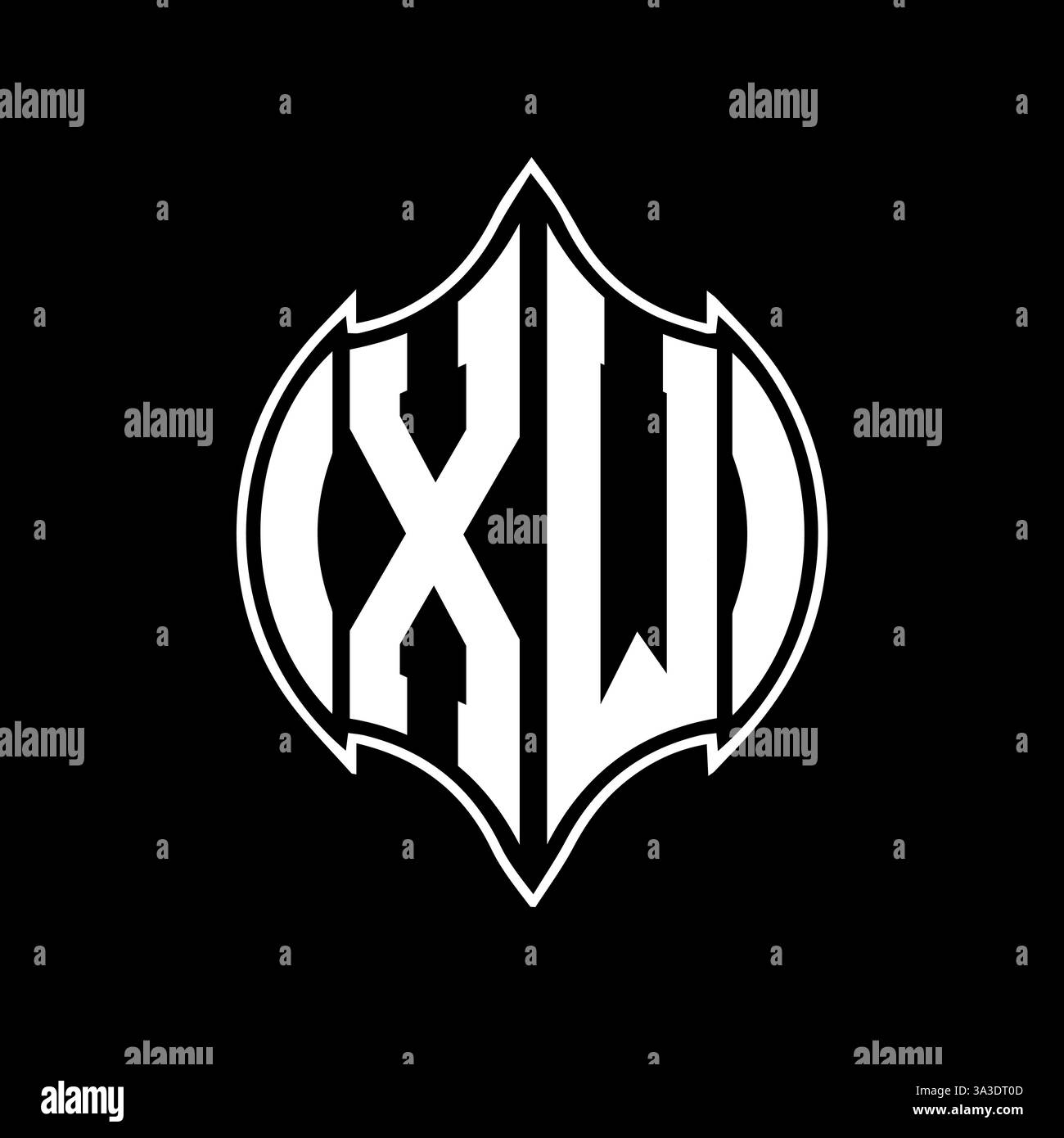 XW Unique modern flat abstract geometric initials vector letter logo design. XW monogram logo. Stock Vector