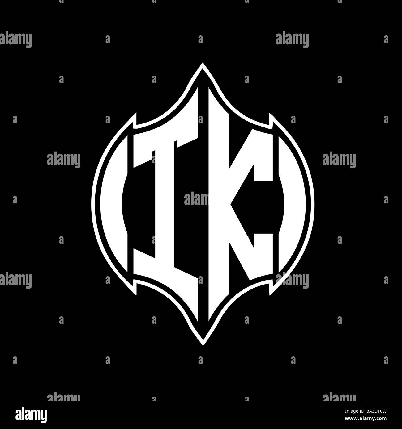 TK Unique modern flat abstract geometric initials vector letter logo design. TK monogram logo. Stock Vector