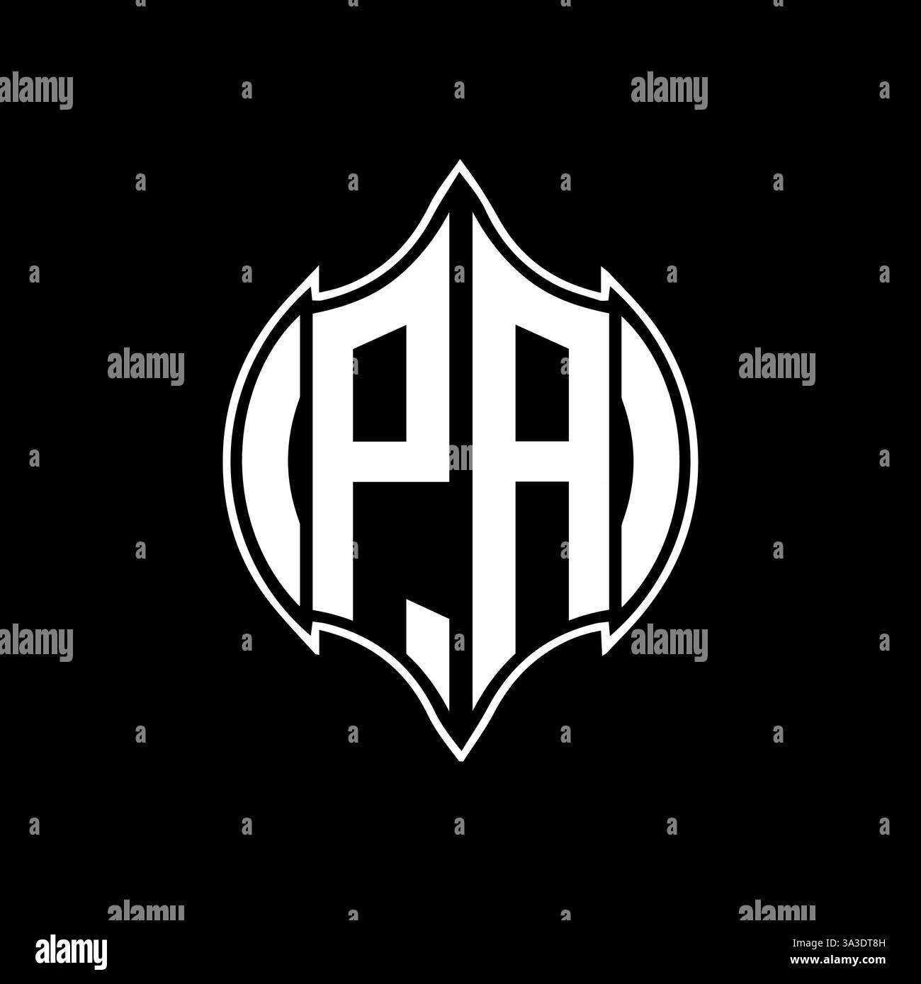 PA Unique modern flat abstract geometric initials vector letter logo design. PA monogram logo. Stock Vector