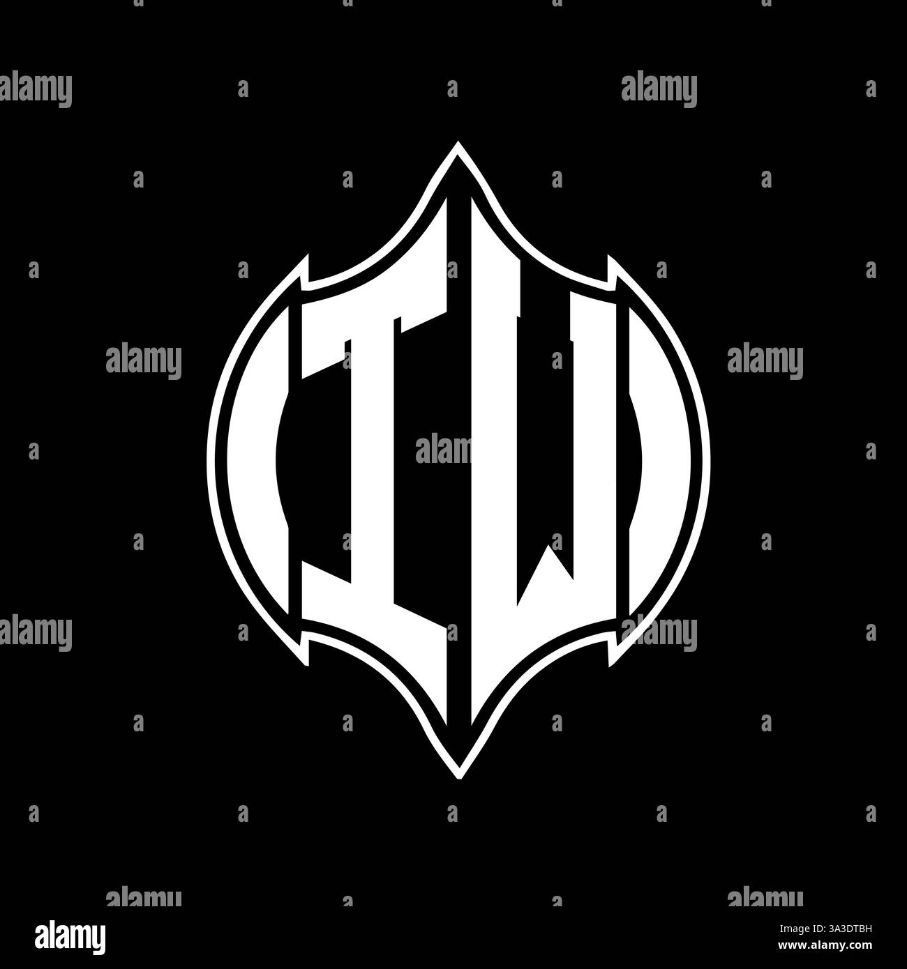 TW Unique modern flat abstract geometric initials vector letter logo design. TW monogram logo. Stock Vector