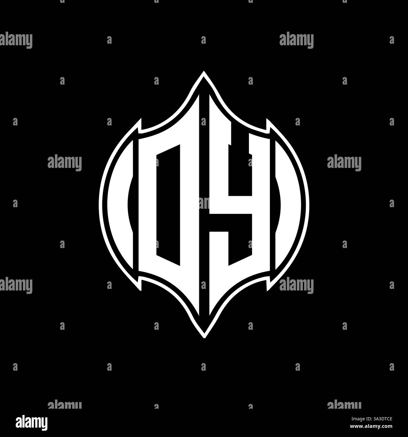 OY Unique modern flat abstract geometric initials vector letter logo design. OY monogram logo. Stock Vector