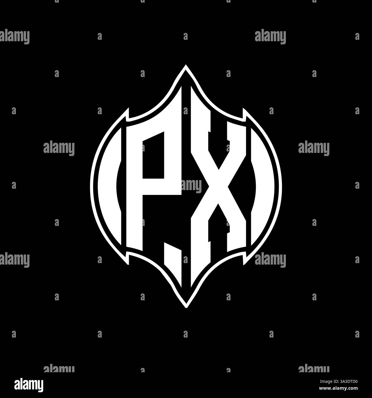 PX Unique modern flat abstract geometric initials vector letter logo design. PX monogram logo. Stock Vector