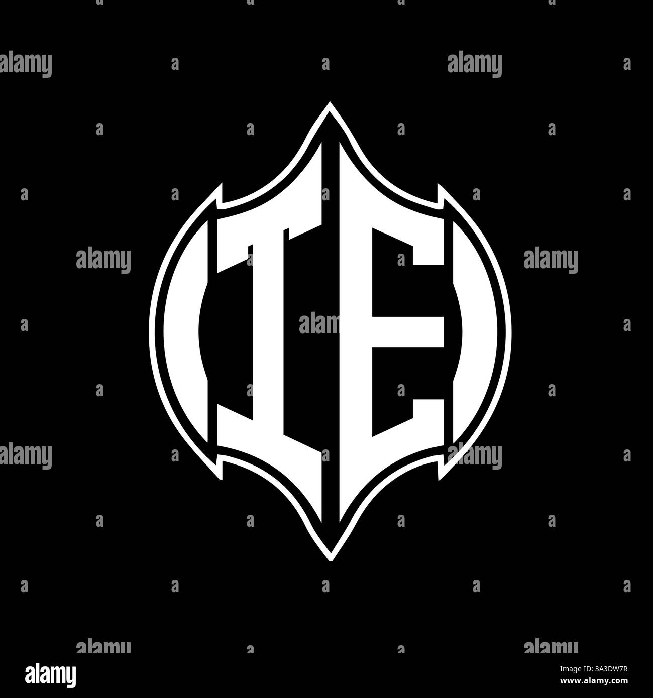 YH Unique modern flat abstract geometric initials vector letter logo design. Stock Vector