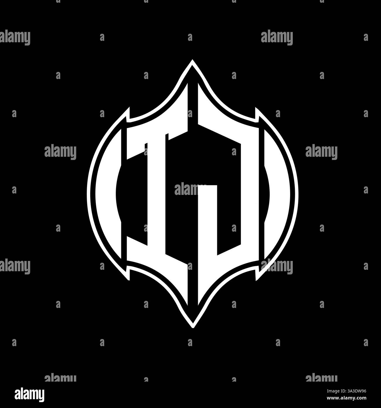 TJ Unique modern flat abstract geometric initials vector letter logo design. Stock Vector