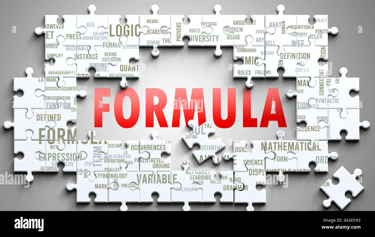 Formula being a complex subject, related to other important topics ...