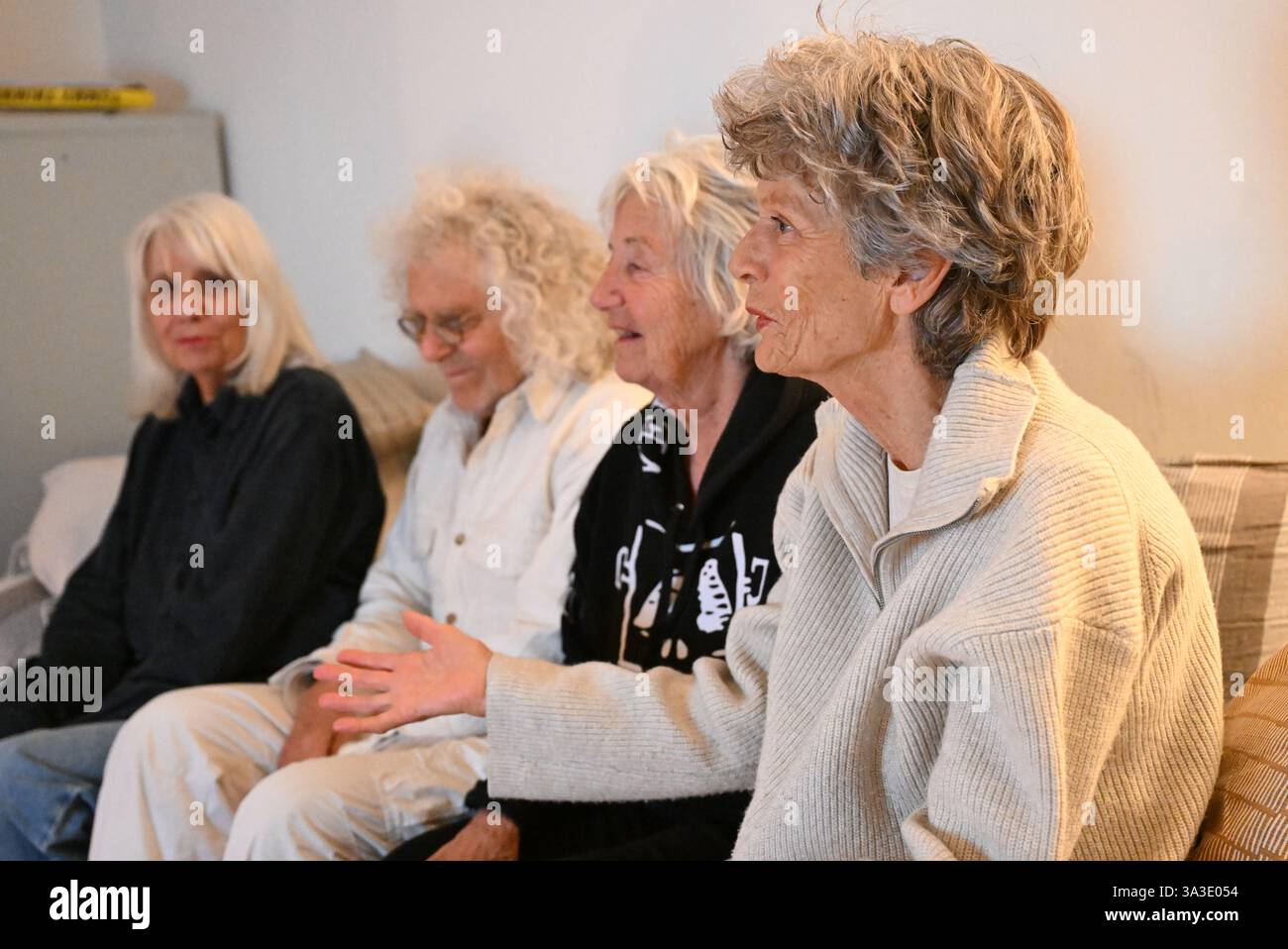 Munich, Germany. 14th Mar, 2025. Gisela Getty (l-r), Rainer Langhans ...