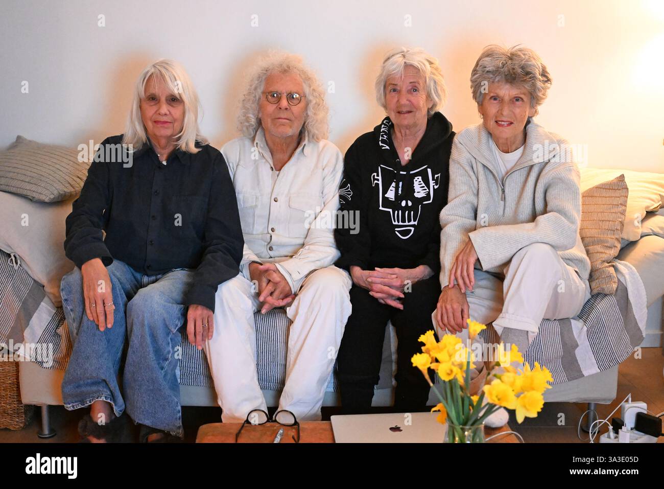 Munich, Germany. 14th Mar, 2025. Gisela Getty (l-r), Rainer Langhans ...