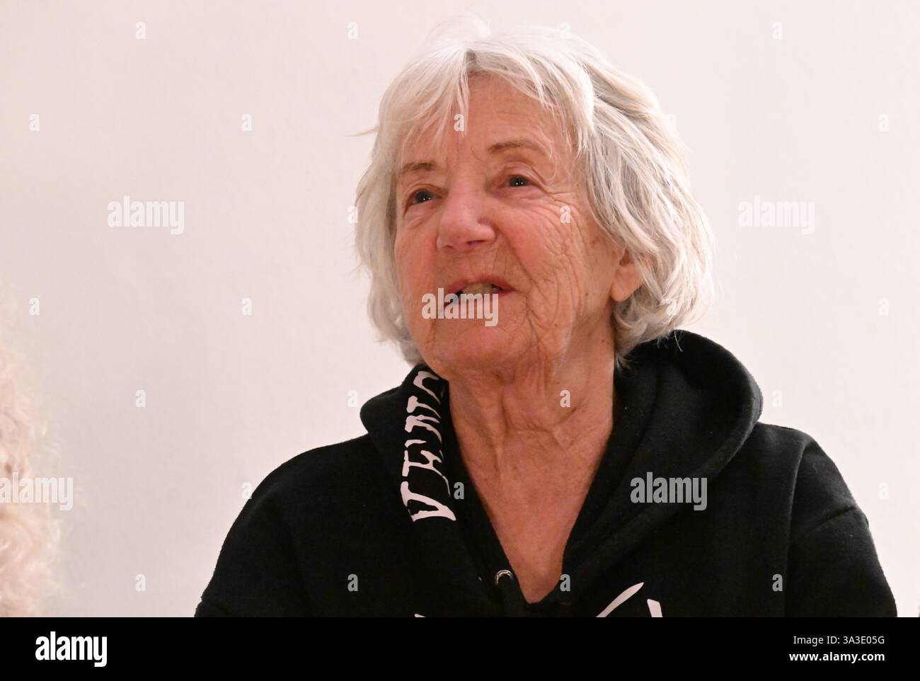 Munich, Germany. 14th Mar, 2025. Christa Ritter sits at a photo shoot ...