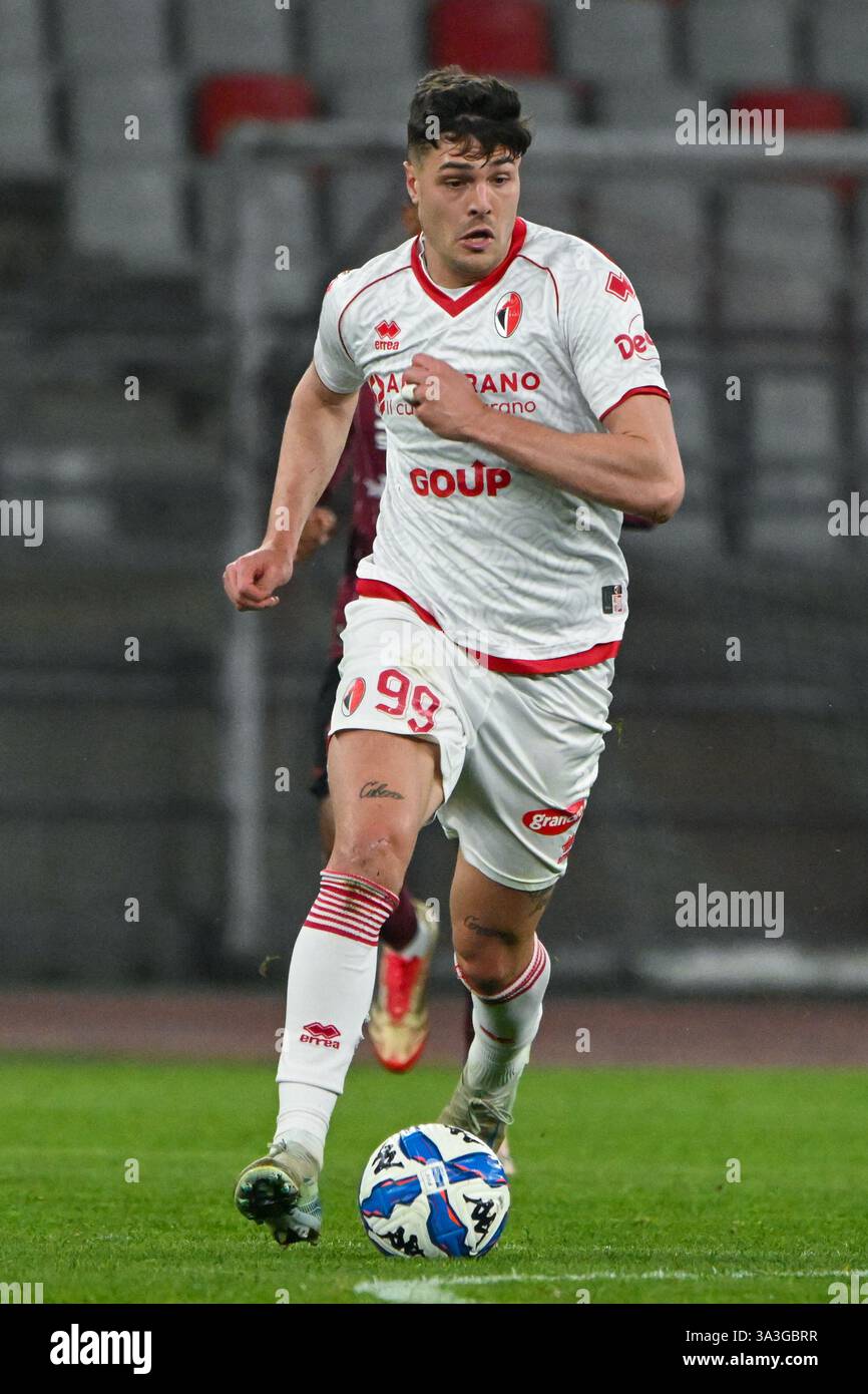 Bari, Italy. 15th Mar, 2025. Andrea Favilli of SSC Bari in action ...
