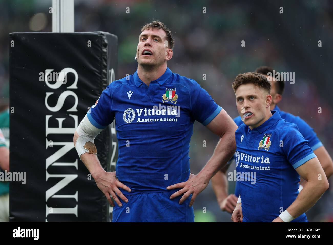 Ruzza Roma Rome, Italy. 15th Mar, 2025. Federico Ruzza of Italy, Stephen Varney of ...