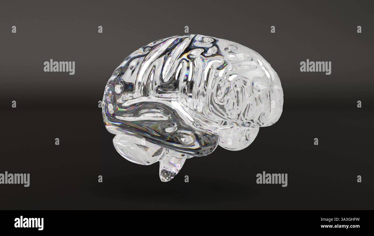 Diamond brain line icon hi-res stock photography and images - Alamy
