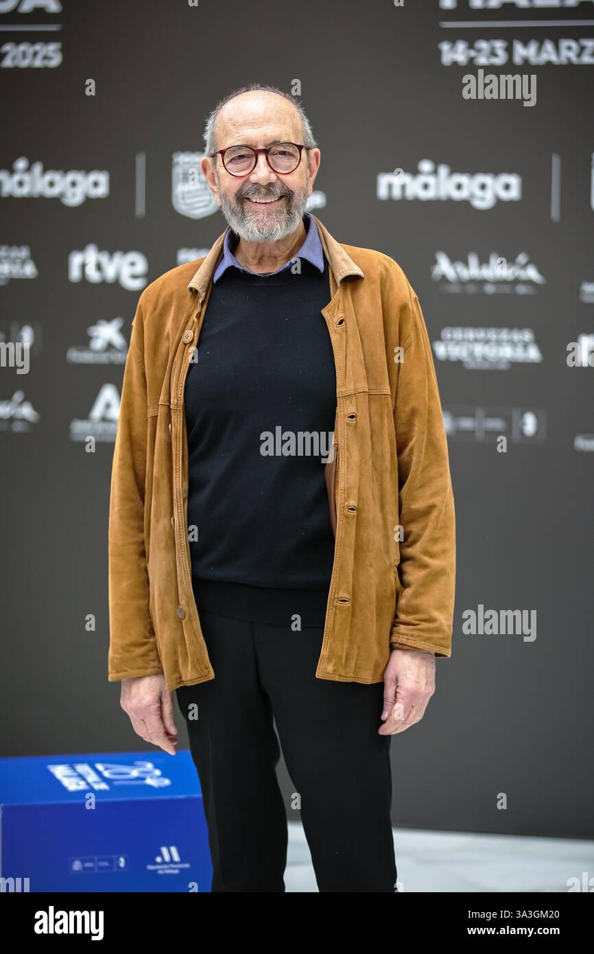 Málaga, Spain. 16th March 2025. Miguel Rellán attends the photocall of ...